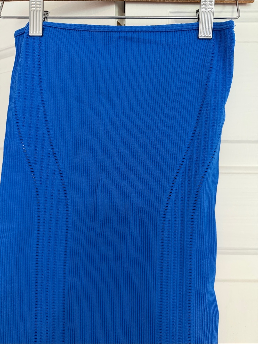 Strapless Tube Dress in Bright Blue - Picture 2 of 3